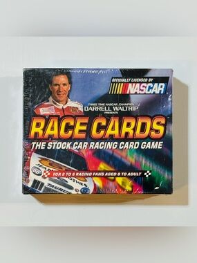 Vintage Race Cards Darrell Waltrip Stock Car Racing Card Game NASCAR New Sealed